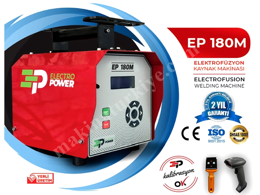 Doğalgaz Borusu Elektrofüzyon Kaynak Makinası 20-180 Mm