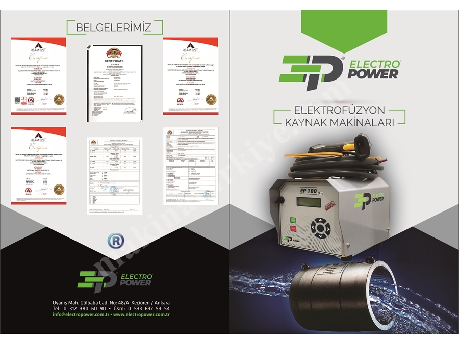 Sulama Borusu Elektrofüzyon Kaynak Makinası 20-1600 Mm