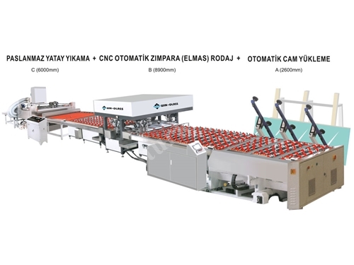 Tam Otomatik Temper Öncesi Elmas Zımpara Robot Rodaj Hattı -Winglass