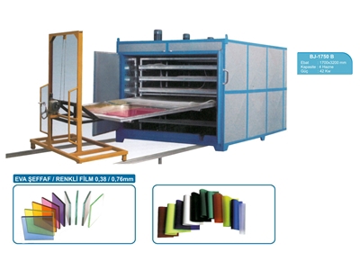 Eva Lamine Cam Üretim Makinası 4 Hazneli - Winglass Bj-1750 B
