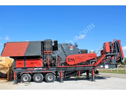 200-300 Ton / Hour Primary Impact Mobile Crushing Plant