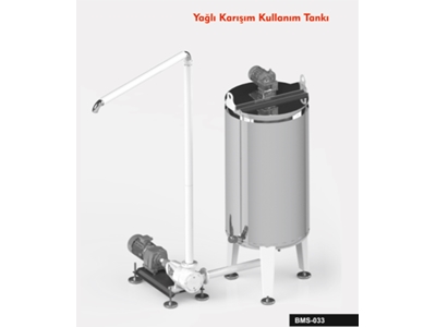 Yağlı Karışım Kullanım Tankı 500 Kg Bms-033 - 0