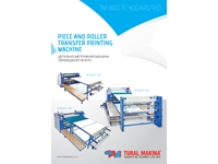 TM-1800 / TC-400 Transfer Baskı Makinası - Parça Metraj Kağıt Süblimasyon Kalender Makinası - 1
