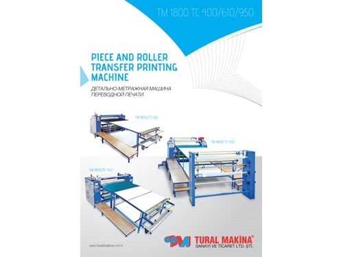 Machine d'Impression par Transfert TM-1800 / TC-400 - Machine à Calandre de Sublimation de Papier en Rouleau