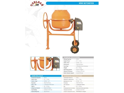Mini Betoniyer 125 Litre - 1