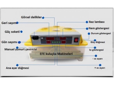 24'Lü Mini Kuluçka Makinesi Efe-24 Mini - 3