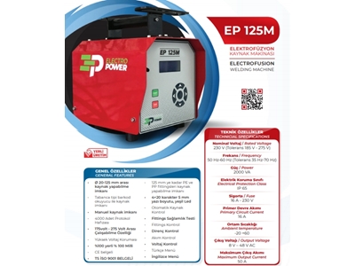 Jeotermal Boru Elektrofüzyon Kaynak Makinası 20-125 Mm - 2