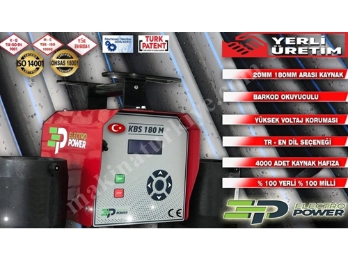 Doğalgaz Hdpe Boru Elektrofüzyon Kaynak Makinası 20-180 Mm