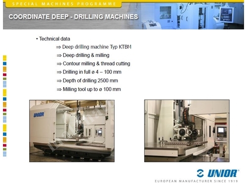4-100 mm Coordinate Deep Hole High Speed CNC Machining Center