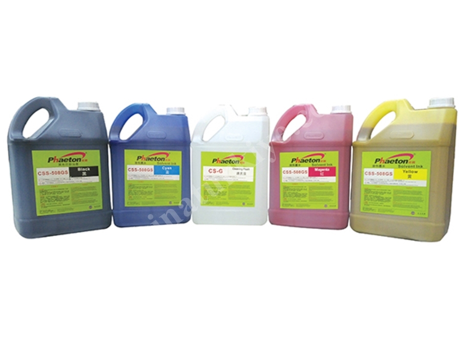 Solvent Baskı Mürekkebi 5 Renk - Phaeton Css-508Gs