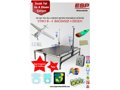 4 Eksen Bağımsız Strafor Kesim Makinası - 0