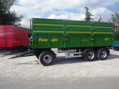Üç Dingil Damperli Römork 18 Ton - Palazoğlu - 1