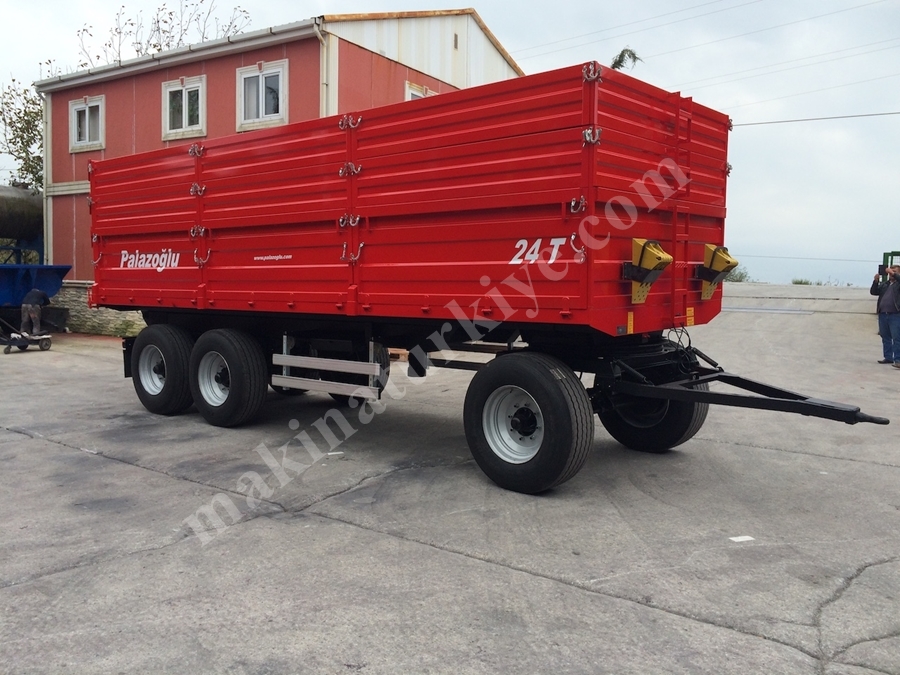 Üç Dingil Damperli Römork 24 Ton - Palazoğlu