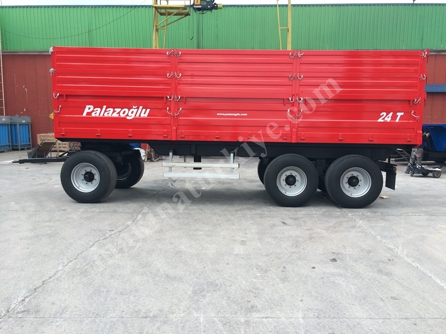 Üç Dingil Damperli Römork 24 Ton - Palazoğlu
