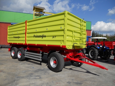 Üç Dingil Üç Yana Damperli Römork 24 Ton - Palazoğlu - 4