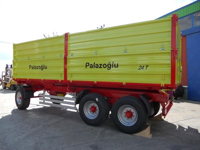 Üç Dingil Üç Yana Damperli Römork 24 Ton - Palazoğlu - 3