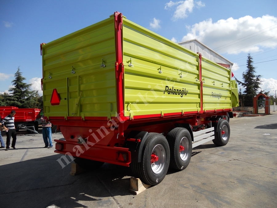 Üç Dingil Üç Yana Damperli Römork 24 Ton - Palazoğlu