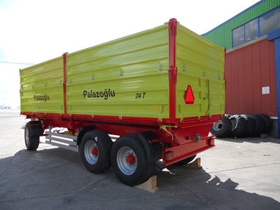 Üç Dingil Üç Yana Damperli Römork 24 Ton - Palazoğlu - 2