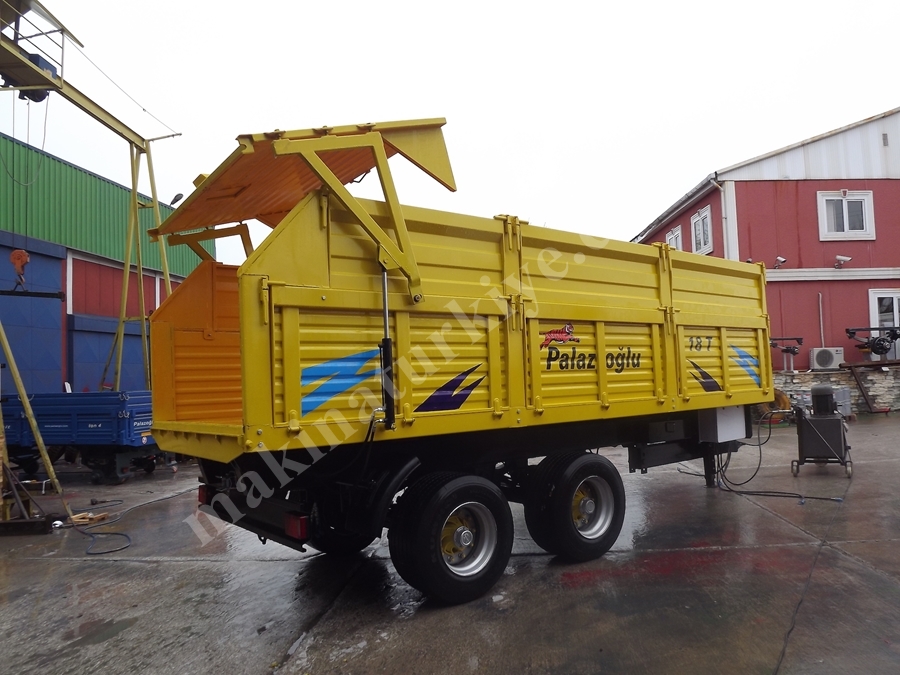 2 Dingil Tır Tipi Damperli Römork 18 Ton - Palazoğlu