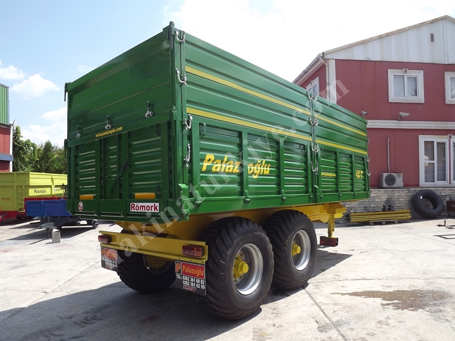 2 Dingil Tır Tipi Damperli Römork 20 Ton - Palazoğlu