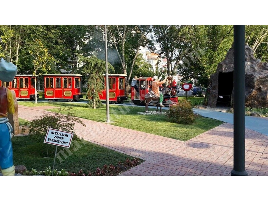 Akülü Gezi Treni Park E-01 - Battery Sightseeing Train Park E-01 