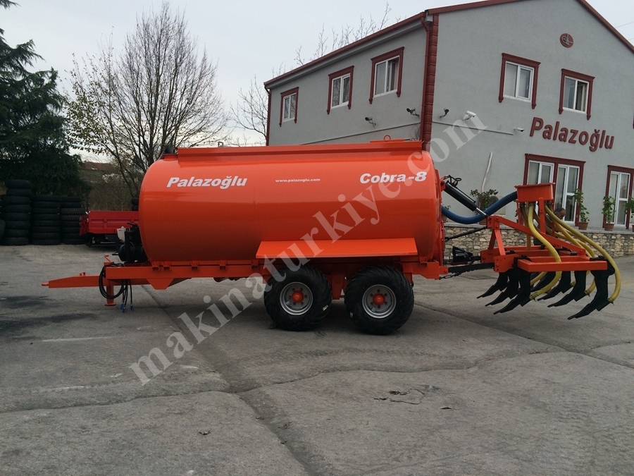 Tandem Dingil Sıvı Gübre Tankeri 8 Ton - Palazoğlu