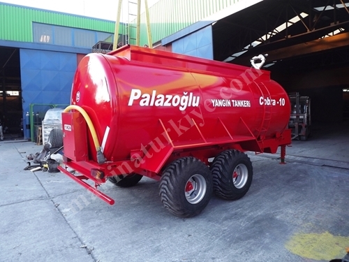 Camion-citerne de pompiers à tandem deux essieux 10 tonnes - Palazoğlu