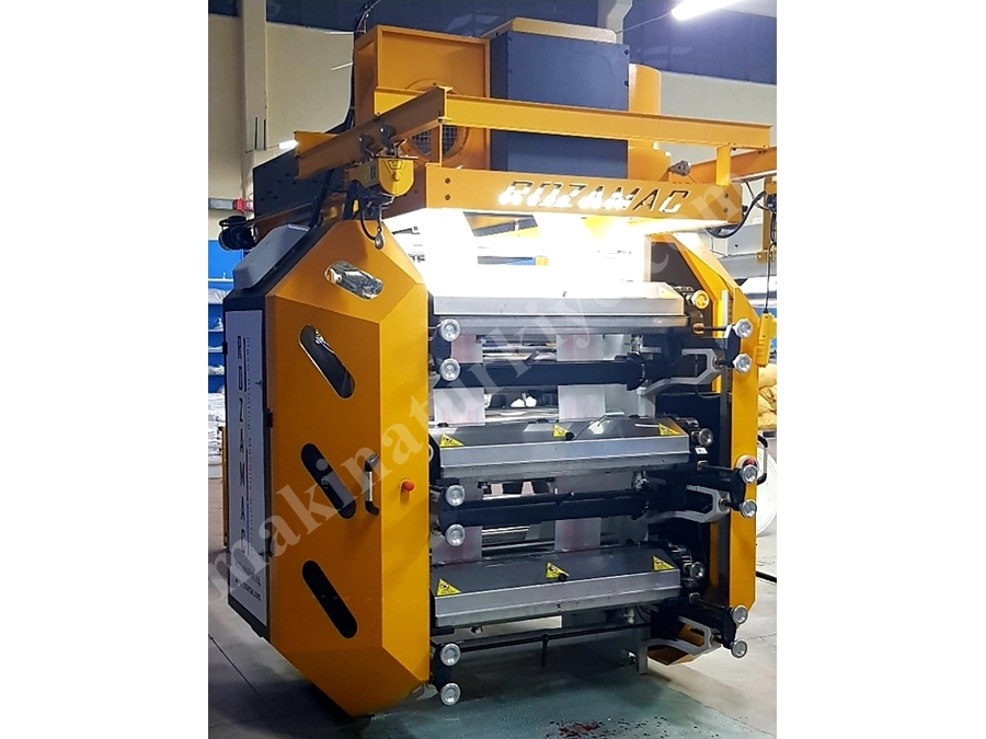 3 Renk Stack Tip Flexo Baskı Makinası