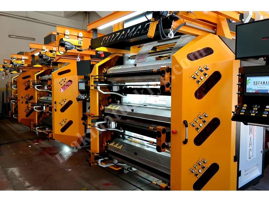 3 Renk Stack Tip Flexo Baskı Makinası