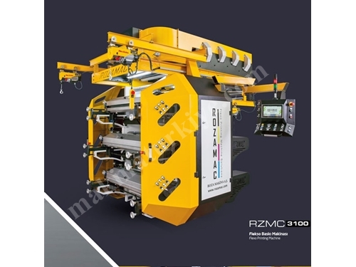 3 Renk Stack Tip Flexo Baskı Makinası