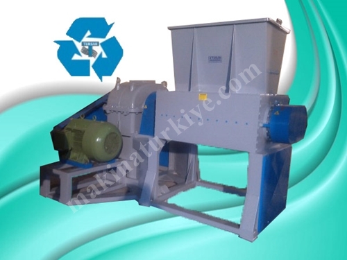 120X96 Cm Çift Şaft Ve Tek Şanzımanlı Shredder Plastik Parçalayıcı 