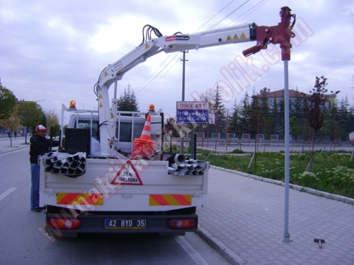 Levha Direği Çakma Vinci 1 Ton