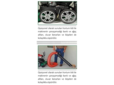 Büyük Ve Küçük Alanlar İçin 74 Cm 137 Litre Vakumlu Çim Süpürgesi - 2
