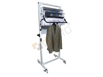Пневматическая напольная упаковочная машина для платьев (верхнее уплотнение)