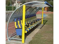 4 Meter (8 Person) Galvanized Steel Substitute Player Shelter - 0