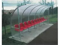 3-метровая 6-местная алюминиевая запасная скамья для игроков