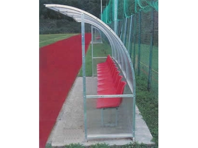 4 Metre 8 Kişilik Alüminyum Yedek Oyuncu Kulübesi - 1