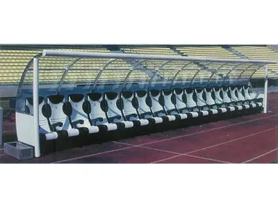 30x30 Cm Mobile Wheel Spare Player's Bench