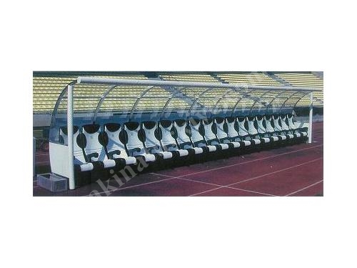 30x30 Cm Mobile Wheel Spare Player's Bench