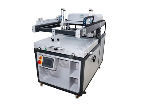 50*70 Yarı Otomatik Serigraf Baskı Makinası Hava Üflemeli 