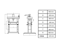 10 Ton Hydraulic Workshop Press - 5
