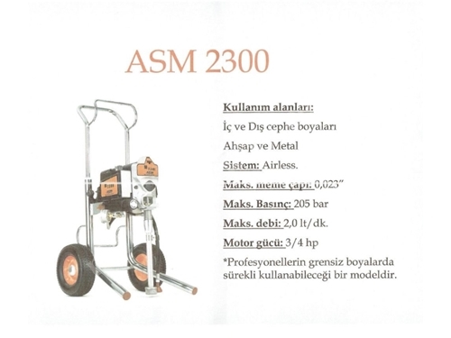ASM M2300 Graco Elektrikli Boya Makinası