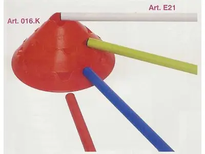 8 cm Gelb-Rot Farben Trainingskegel