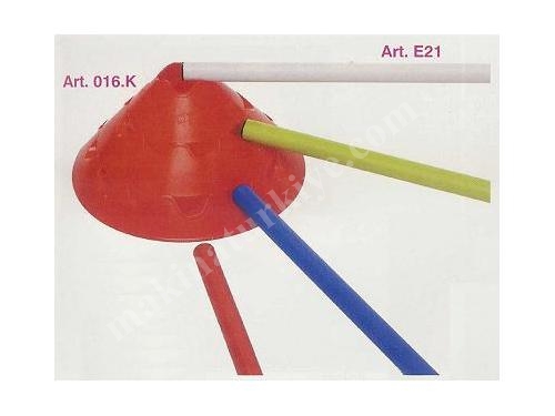 8 Cm Yellow Red Color Training Cone