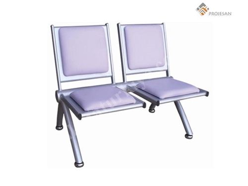 Металлический двухместный стул для ожидания 65*105*90 см - Ps-Wsm01