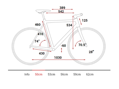 Şehir Fitness Bisikleti (Siyah, Mavi) 50 Cm - Cube SL ROAD 50 - 5