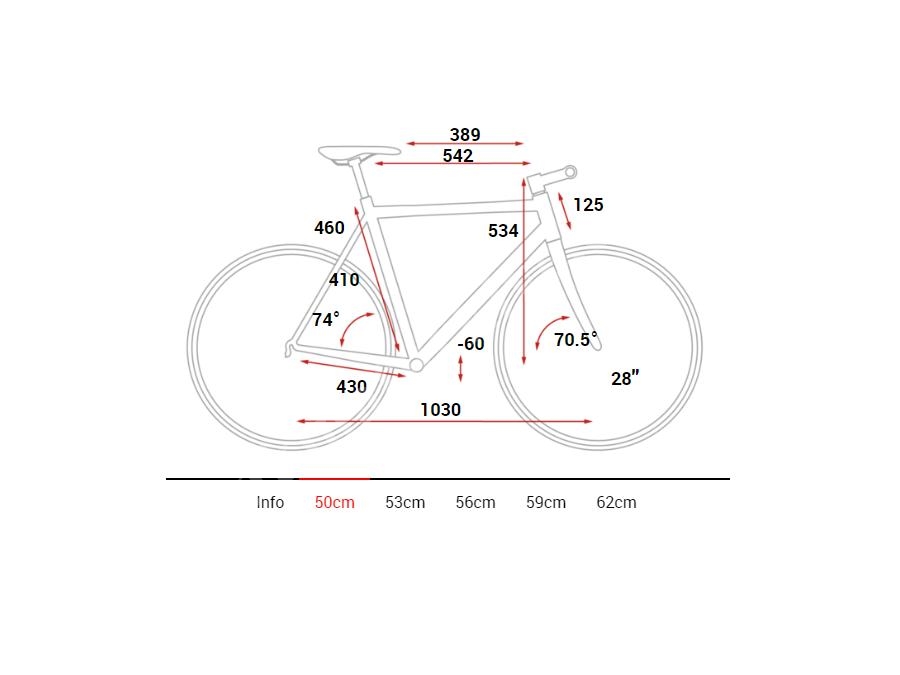 Şehir Fitness Bisikleti (Siyah, Mavi) 50 Cm - Cube SL ROAD 50