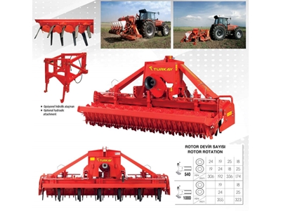 20 Bıçaklı 2480 Mm Ağır Tip Dik Rotovatör  - 2