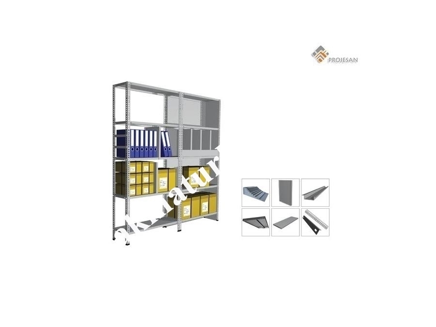 Tekli Çelik Raf Sistemi - Ps-Shlf01