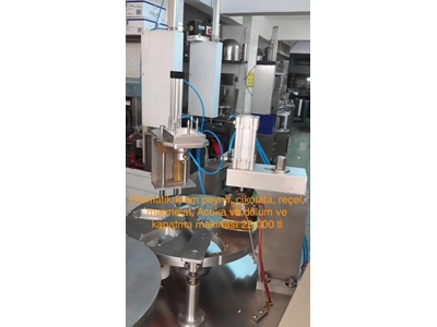 Machine de remplissage et de fermeture de crèmes, fromages, chocolat, confiture, marmelade et acuka - 0